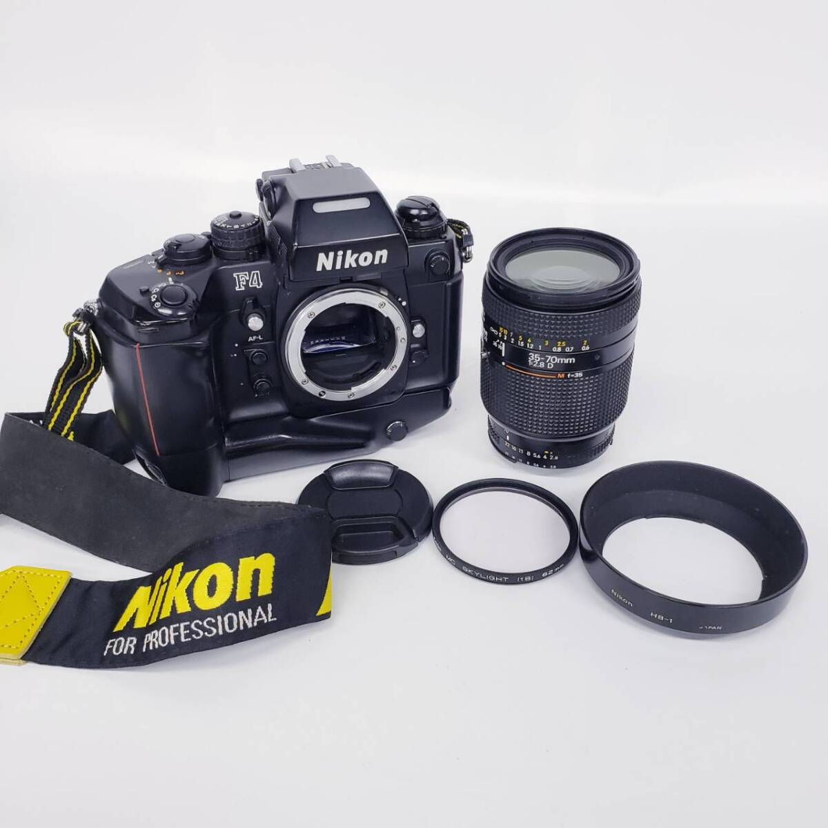 25仙/A024133-3/AJ10000/E112-543/Nikon ニコン フィルム一眼レフカメラ Nikon F4 レンズ AF NIKKOR 35-70mm拍卖