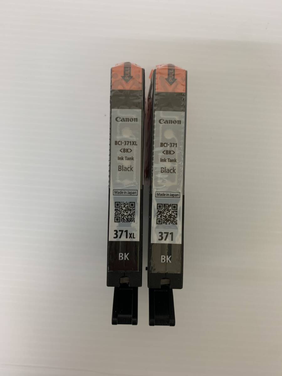 (N)canon BCI-371 BCI-371XL BK 2個 キャノン ブラック インクカートリッジ 箱無し 251030拍卖