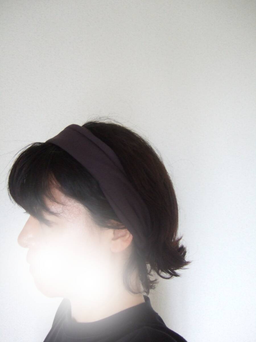 即決★ハンドメイド チャコールグレー コットン100% ゆるっとニットのゆるターバン** コーデのアクセントに拍卖