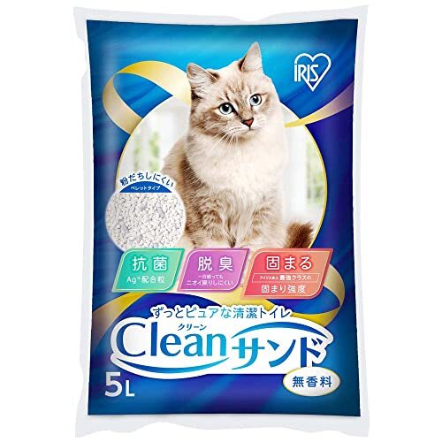 無香料 5L アイリスオーヤマ(IRIS OHYAMA) 猫砂 固まる クリーンサンド 5L 大容量 CLS-5L拍卖