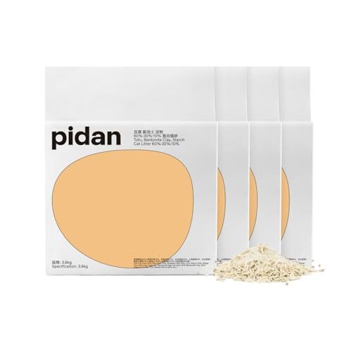 3.6kg×4袋 pidan 猫砂 おから 固まる ベントナイトとおから 混ぜる 脱臭 抗菌 真空パック 飛び散らない 天然素材 拍卖