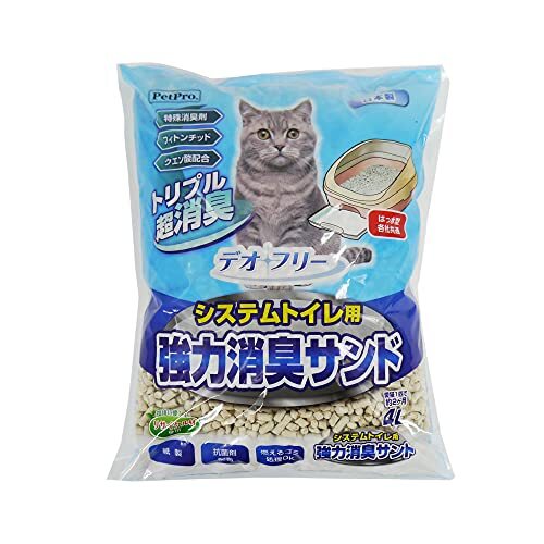 消臭サンド4L ペットプロ デオフリー システムトイレ用強力消臭サンド4L拍卖