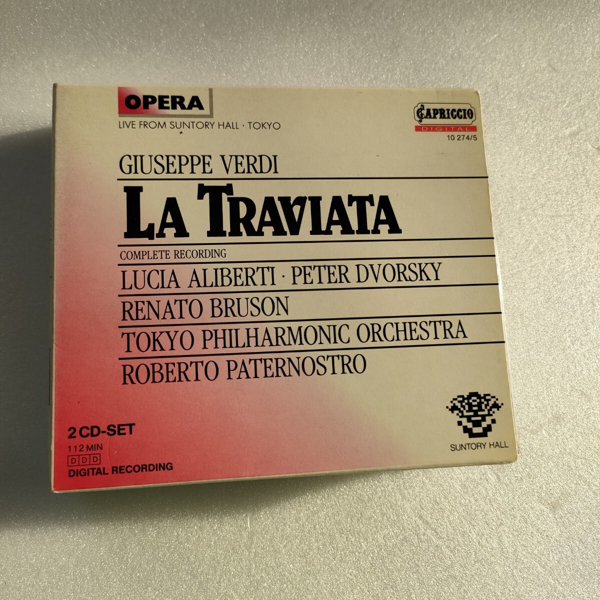 日本語解説付き CD ヴェルディ 椿姫 ルチア・アルベルティ レナート・ブルゾン ペテル・ドヴォルスキー 東京フィル 10 274/5 nsc5003 拍卖