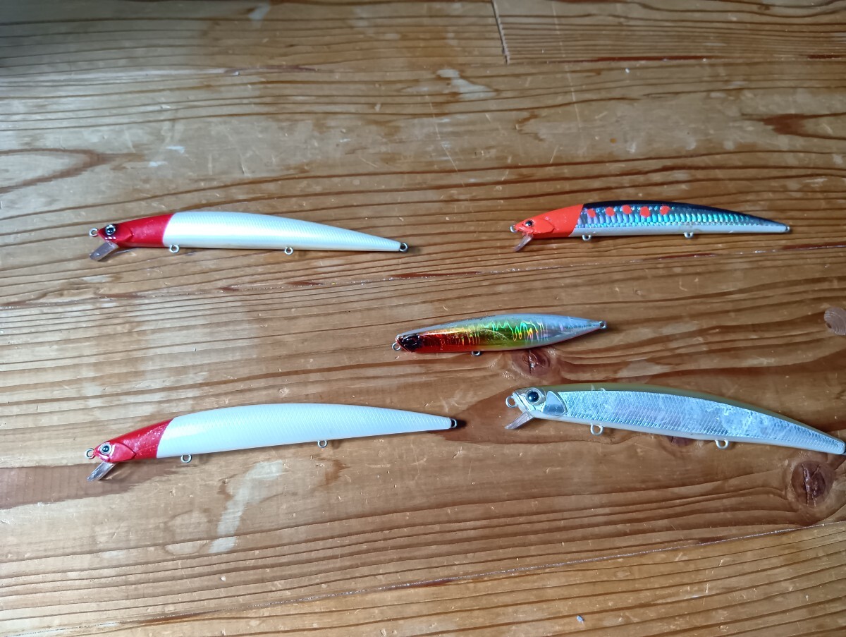 タイドミノー 140スリム  145SLD  サーフ ビーチウォーカーなど5個セット拍卖