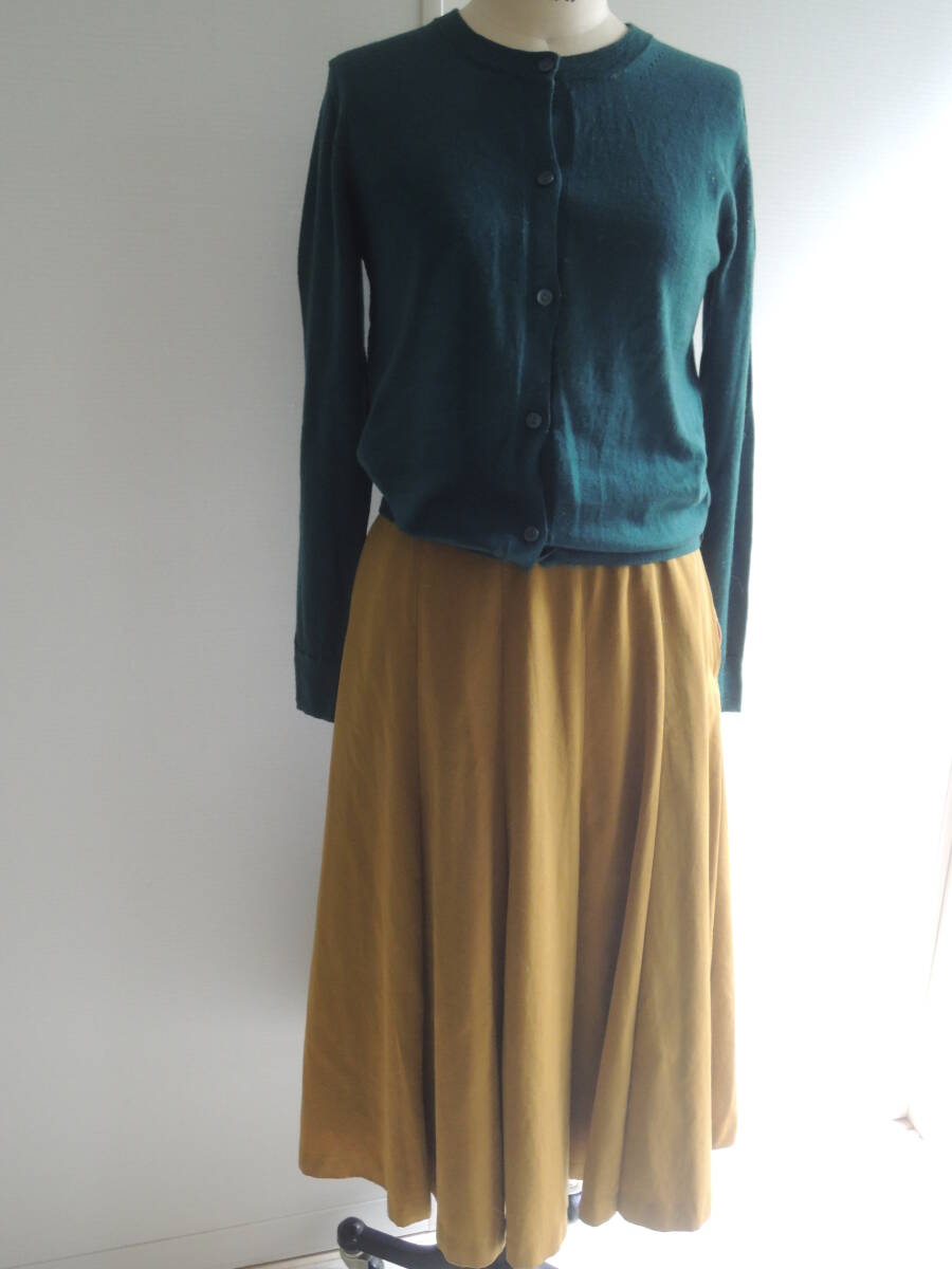 グローバルワーク ウールニットカーディガン 深緑 タイガグリーン GLOBAL WORK Mサイズ 美品拍卖