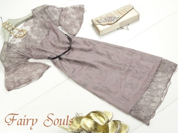 未使用 発表会 イベント デ-ト 9号 M ベルト付き 刺繍 レ-ス ワンピース (OPN5479)拍卖