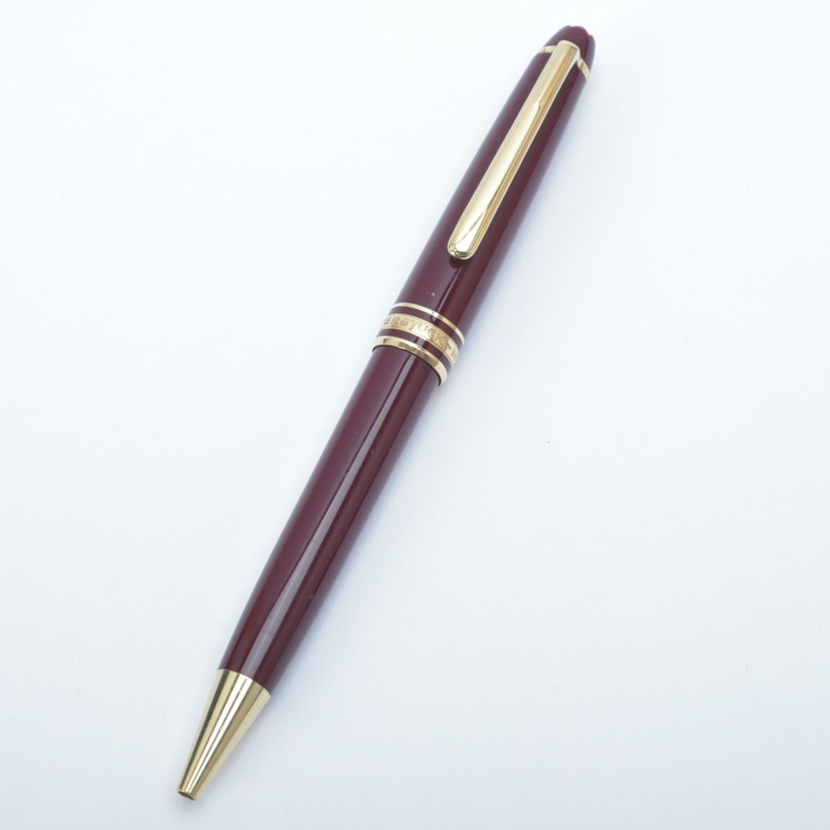 良品 モンブラン マイスターシュテュック ボールペン ボルドー ゴールド ツイスト式 MONTBLANC 文房具 #N〇1016-73/TLk.g拍卖