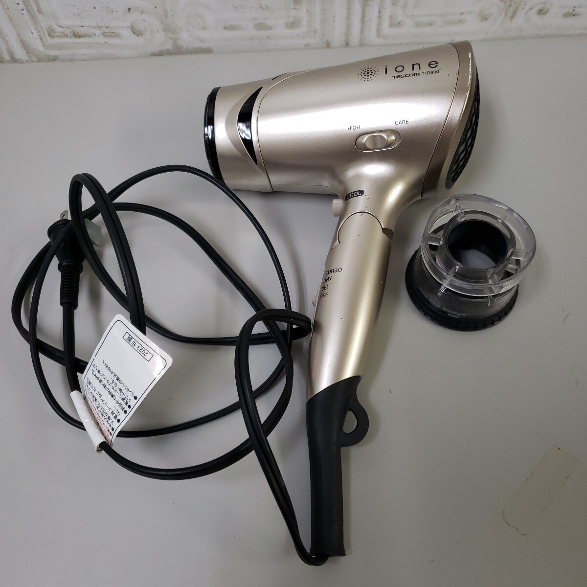 710y3107★テスコム マイナスイオンヘアードライヤー tid930拍卖