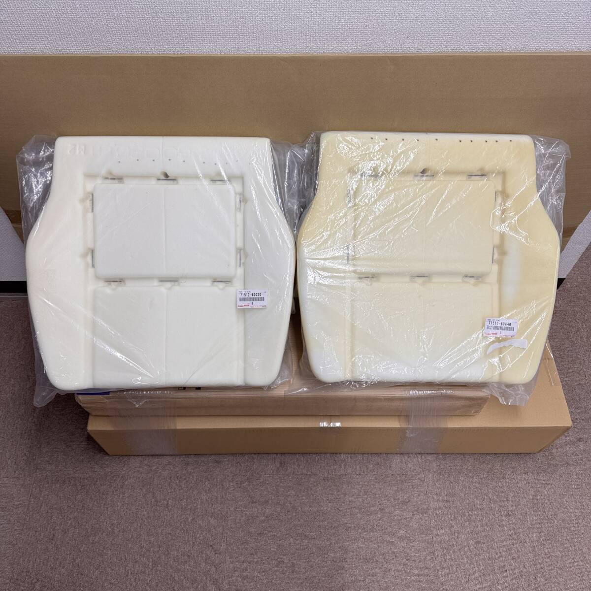 ★新品 トヨタ純正 80系 ランクル フロント シートクッションパッド 右左セット 運転席 助手席 RH LH セパレート FJ/FZJ/HDJ/HZJ GX/STD拍卖