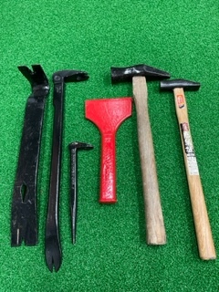 バール 釘抜き 金槌 カットケレン まとめて6点セット NO.6拍卖