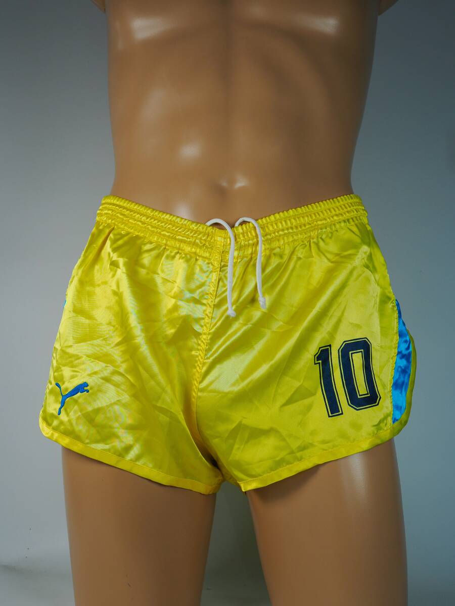 Y1-0783 ヒットユニオン ビンテージ プーマPUMA テカテカツルピカ ベリーショート サッカーパンツ #サカパン拍卖