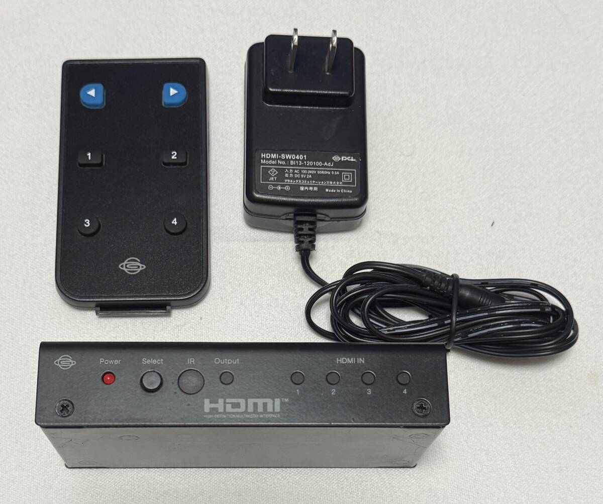 【HDMIセレクタ】PLANEX(プラネックスコミュニケーションズ株式会社)4ポート HDMIセレクタ HDMI-SW0401拍卖