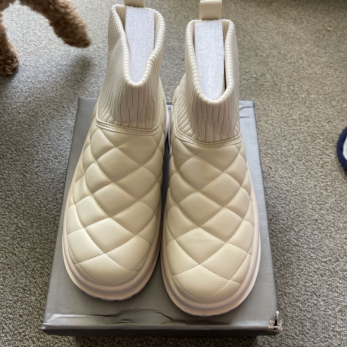 新品未使用!ショートブーツ ウインター 白 スノーブーツ サイズ38拍卖