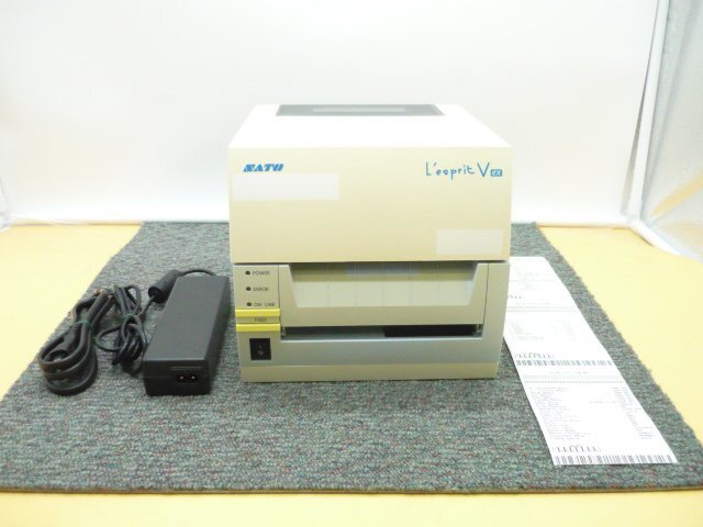 ★SATO/サトー★バーコードラベルプリンター★R412v-exSTD★USB・LAN★ACアダプタ付★カッター無★印字良好★現状渡し★a2727拍卖