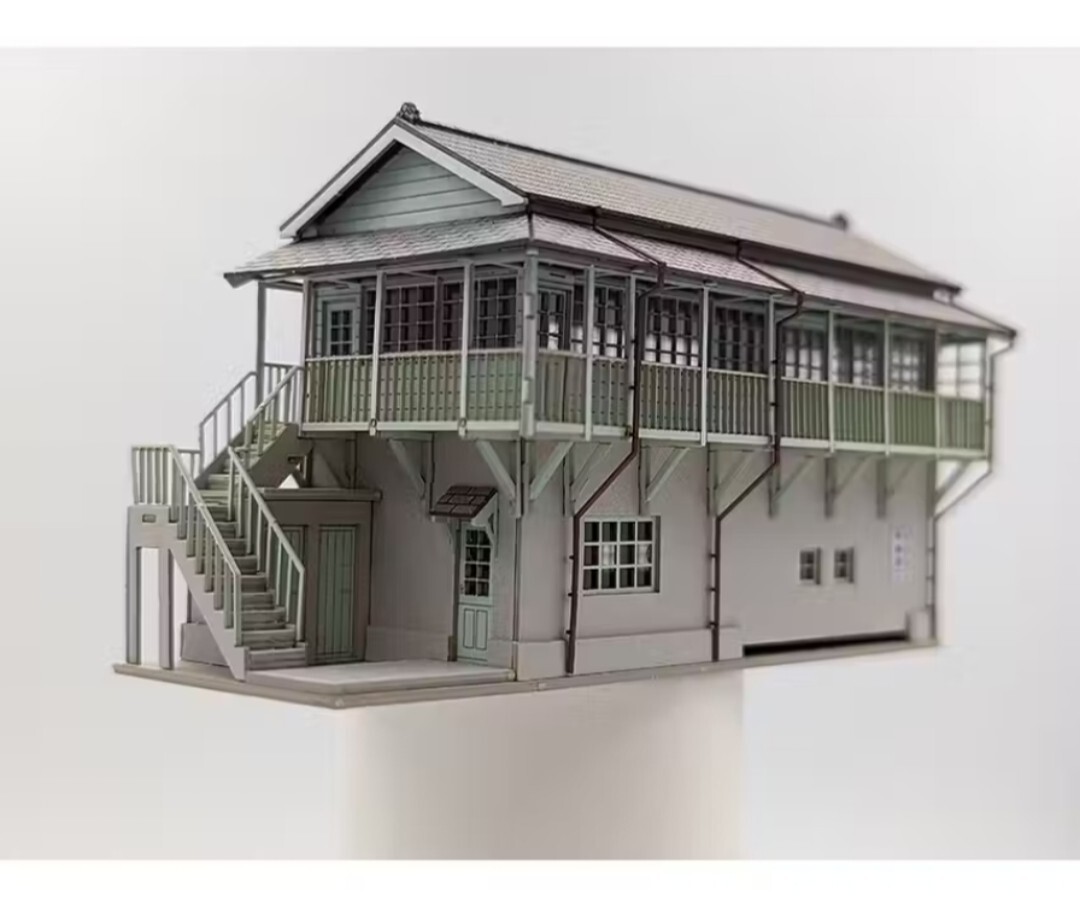 台湾 建築 ペーパークラフト Nゲージ 高雄港駅 建物 ストラクチャー 海外 北信号所 台湾鉄路管理局 1/150 紙模型拍卖