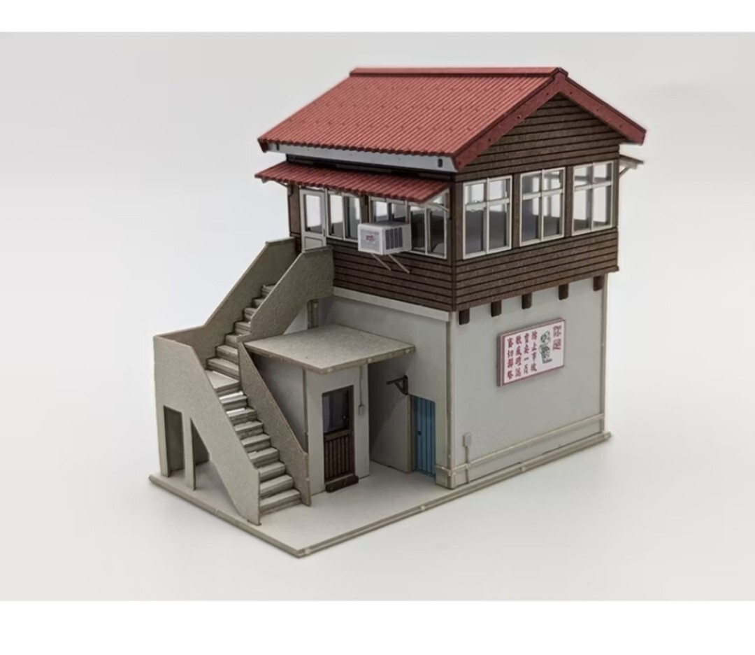 台湾 建築 ペーパークラフト Nゲージ 基隆駅 建物 ストラクチャー 海外 北信号所 台湾鉄路管理局 1/150 紙模型拍卖