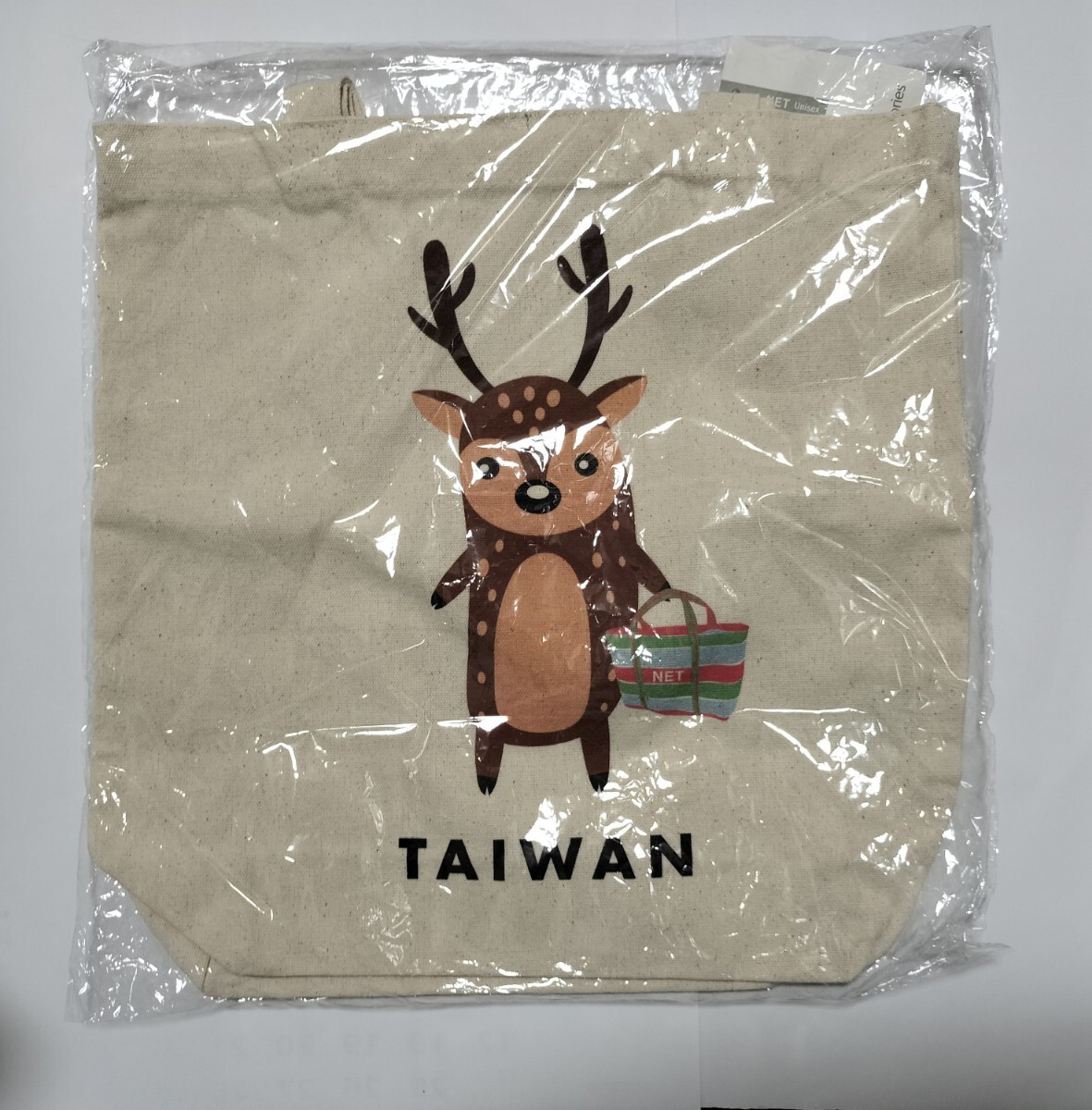 台湾 NET トートバッグ 梅花鹿 布製 タイワンジカ エコバッグ バッグ拍卖