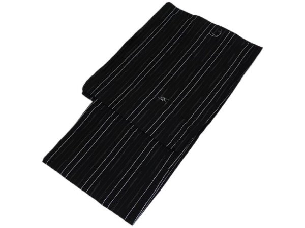 着物美人 男浴衣 綿麻 しじら織り 麻混 綿麻浴衣 しじら織り浴衣 男浴衣紺 男性 メンズ 男の子 浴衣 男夏着物 L 170-177【 黒 縞 】454913拍卖