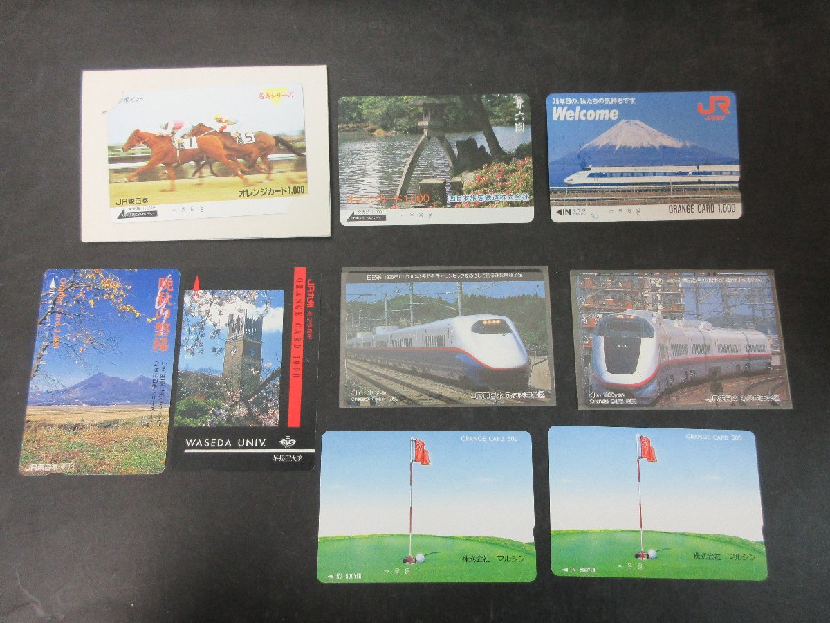 未使用 オレンジカード E2系 E3系 名馬シリーズ 他 1000円×7枚 500円×2枚 総額8,000円分 非課税商品拍卖