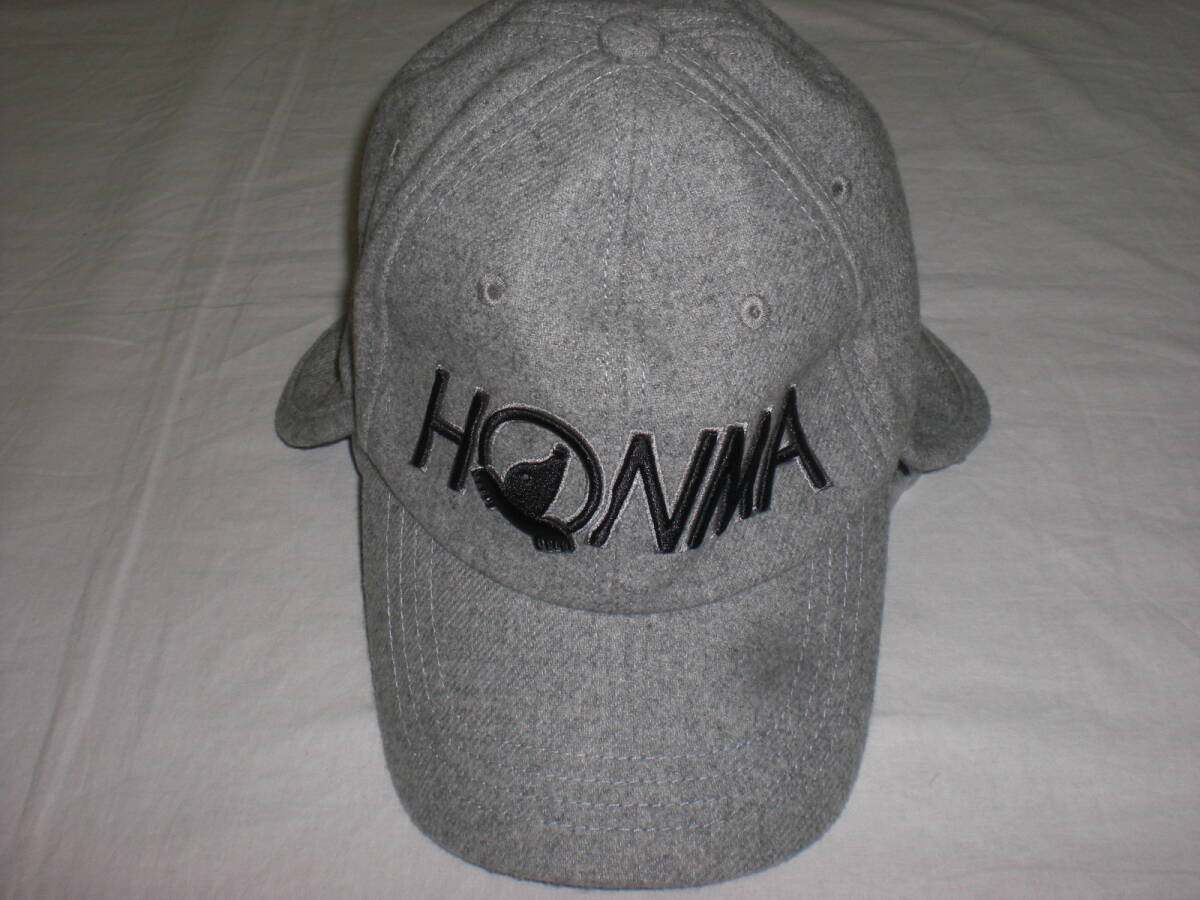 HONMAホンマ・グレー 防寒キャップ USED+青 ウォッシュタオル 未使用品拍卖