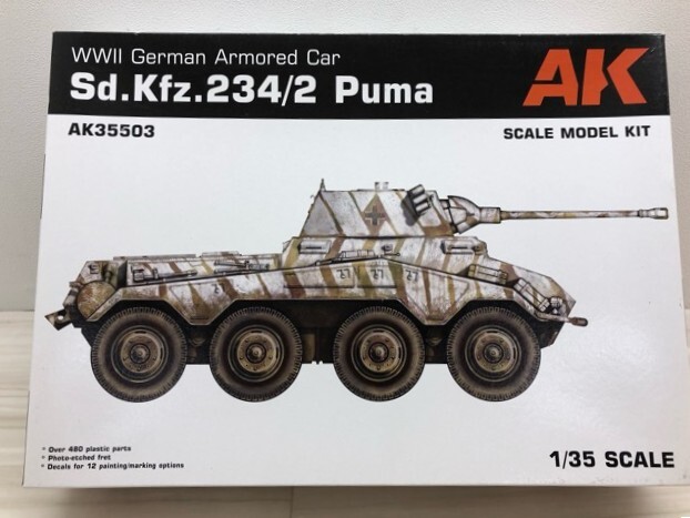 AKインタラクティブ 1/35 WW.II 8輪重装甲車 Sd.Kfz.234/2 プーマ 新品 プラモデル【G1771-007】116拍卖
