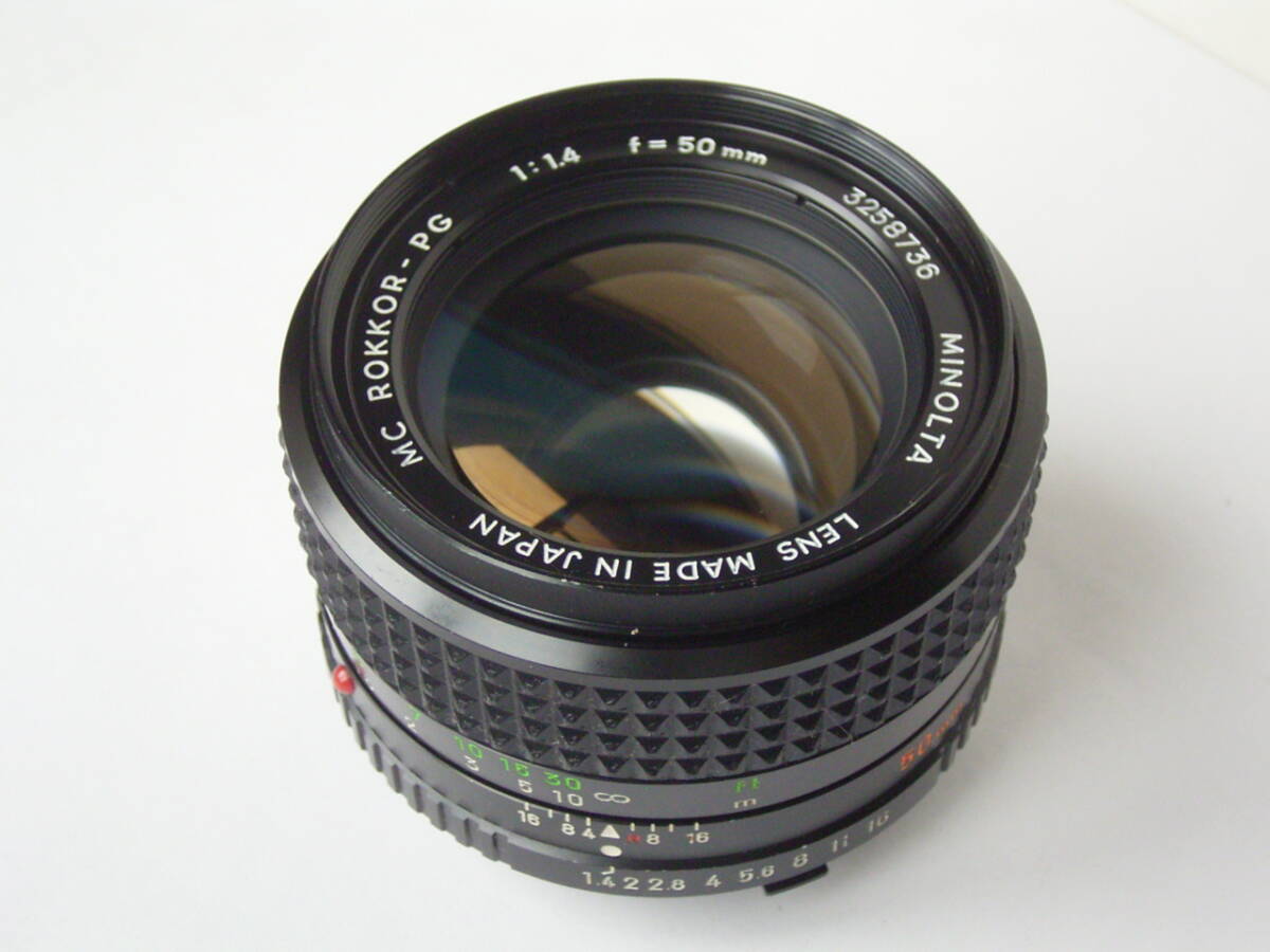 外観美品!実用中古 ミノルタ ロッコール MC ROKKOR-PG 50mm F1.4 拍卖