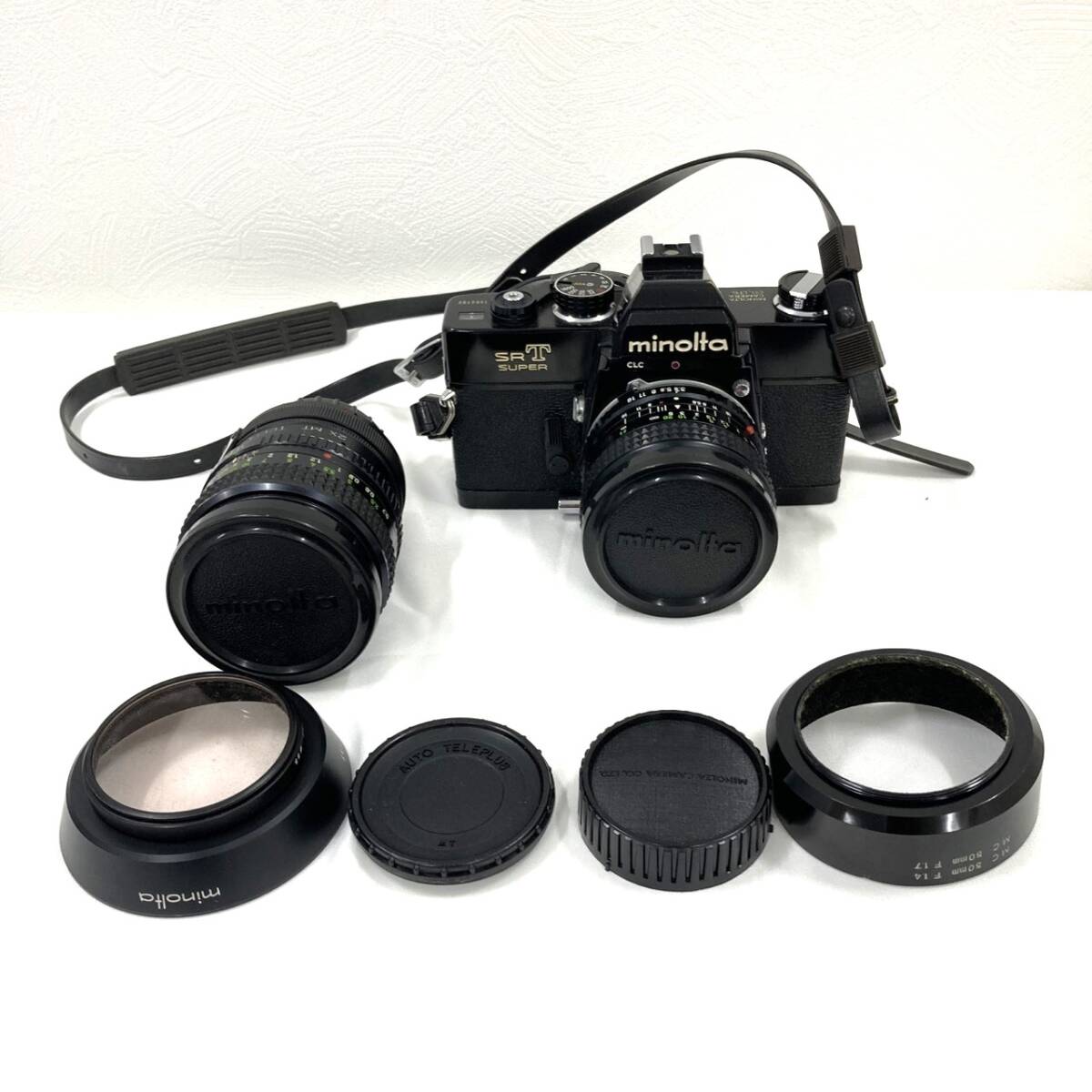 4202 ミノルタ カメラ minolta SRT SUPER レンズ付き 動作未確認 ボディ ブラック 拍卖