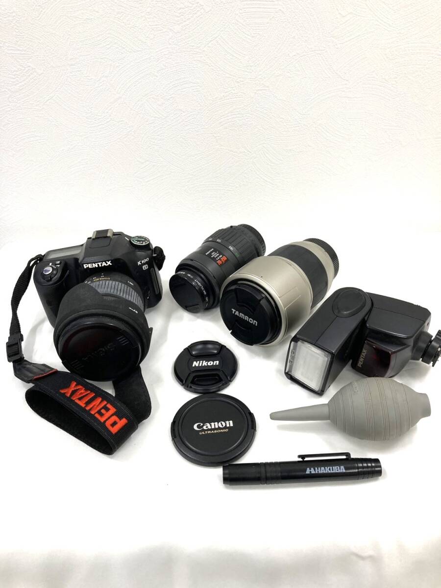 6505 カメラ PENTAX K100 レンズセット TAMRON その他もあり 動作未確認 ペンタックス拍卖