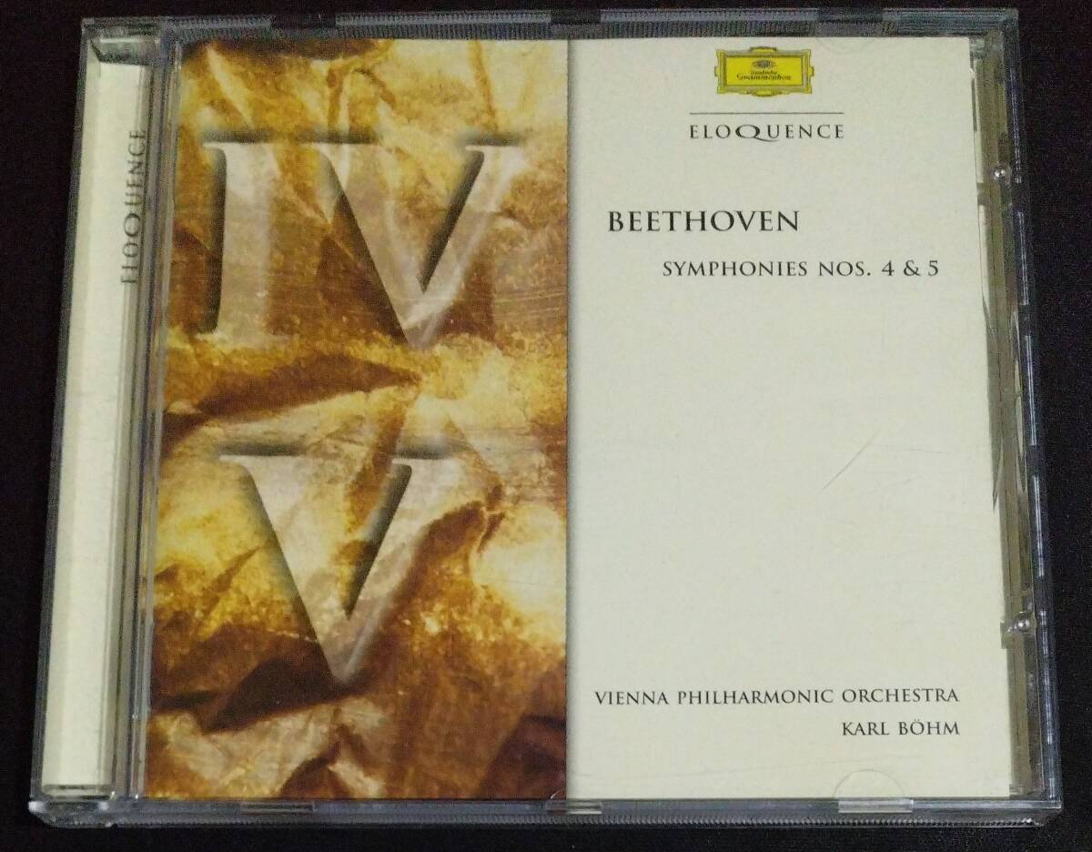 CD KARL BOHM ベーム ウィーンフィル ベートーヴェン 交響曲 4 5 Beethoven Vienna Philharmonic Orchestra Symphonies 4 5 028946319529拍卖