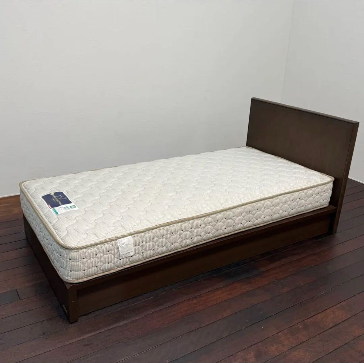 H19K32a 展示品 Francebed フランスベッド シングルベッド ポケットコイル スプリングマットレス デュラテクノ IDC大塚家具拍卖