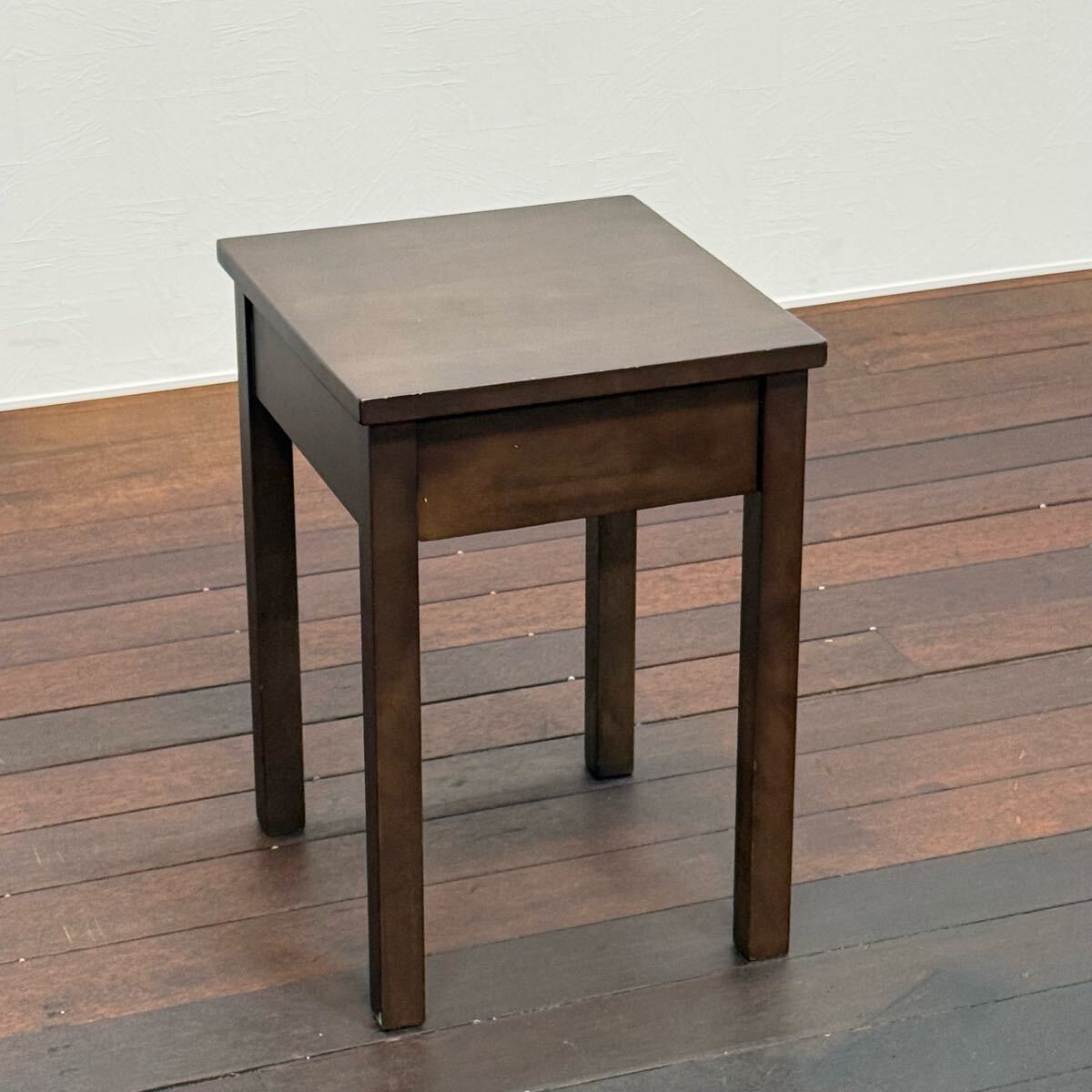 H110K35b 無印良品 MUJI ベッドサイドテーブル バーチ材 サイドテーブル ナイトテーブル ランプテーブル 飾り台 ブラウン拍卖