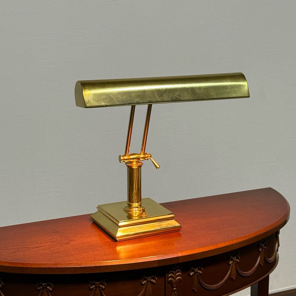 H110K14 House of Troy ハウスオブトロイ 二灯ピアノランプ デスクランプ バンカーズランプ 真鍮製 電気スタンド ヴィンテージ拍卖