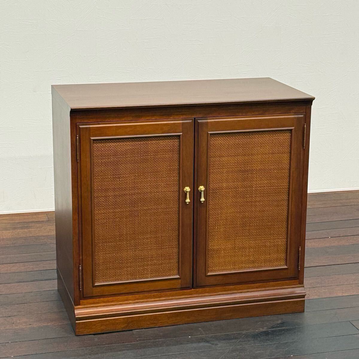 H110K20b マルニ木工 maruni 地中海シリーズ キャビネット サイドボード サイドキャビネット 飾り棚 リビングボード 収納家具拍卖