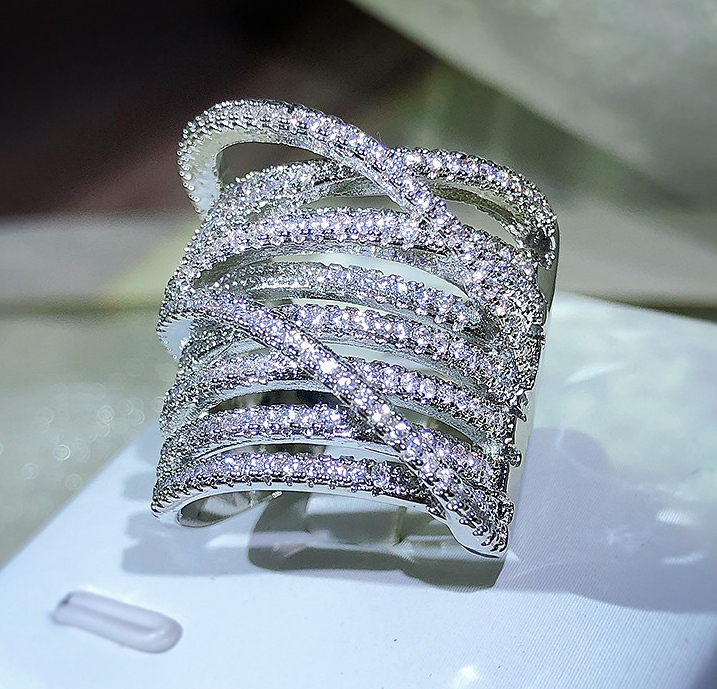 N250899◆Bigstone◆【超華麗なデザイン】眩しい光沢*欧米スタイル*ファッションなリング 13号拍卖