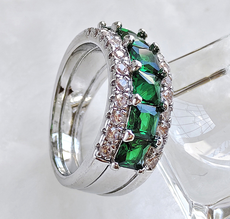 N250152◆Bigstone◆【魅力的なデザイン】ファッションな光沢*欧米大人気*高品質なリング*12/14/16/18号 選び可拍卖