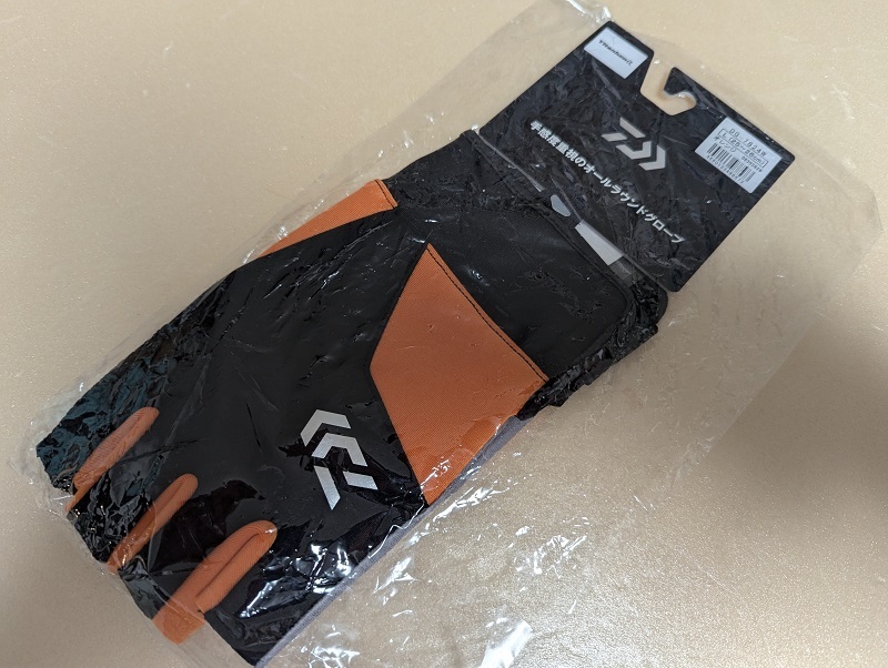 ダイワ DG-7824W Lサイズ オールラウンド防寒グローブ 5本カット オレンジ拍卖