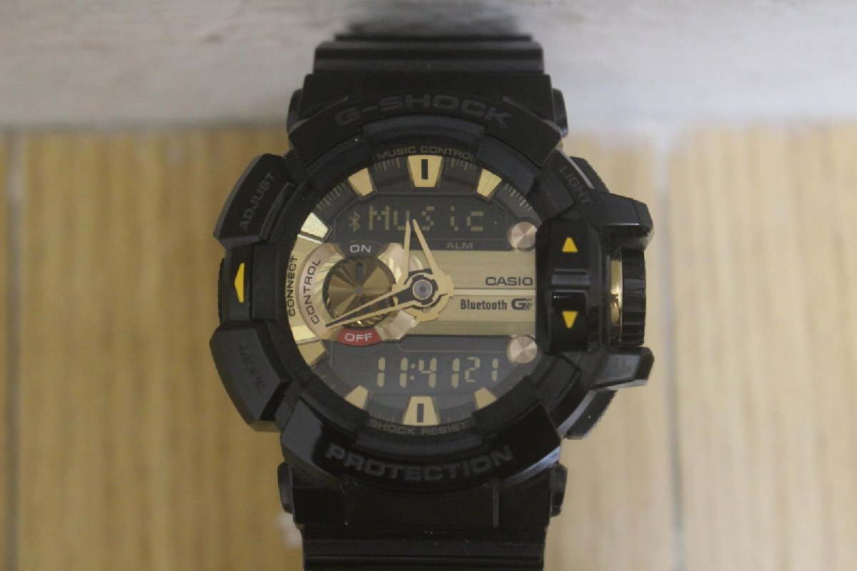 △CASIOカシオ G-SHOCK G'MIX GBA-400-1A9JF Bluetooth 20気圧拍卖