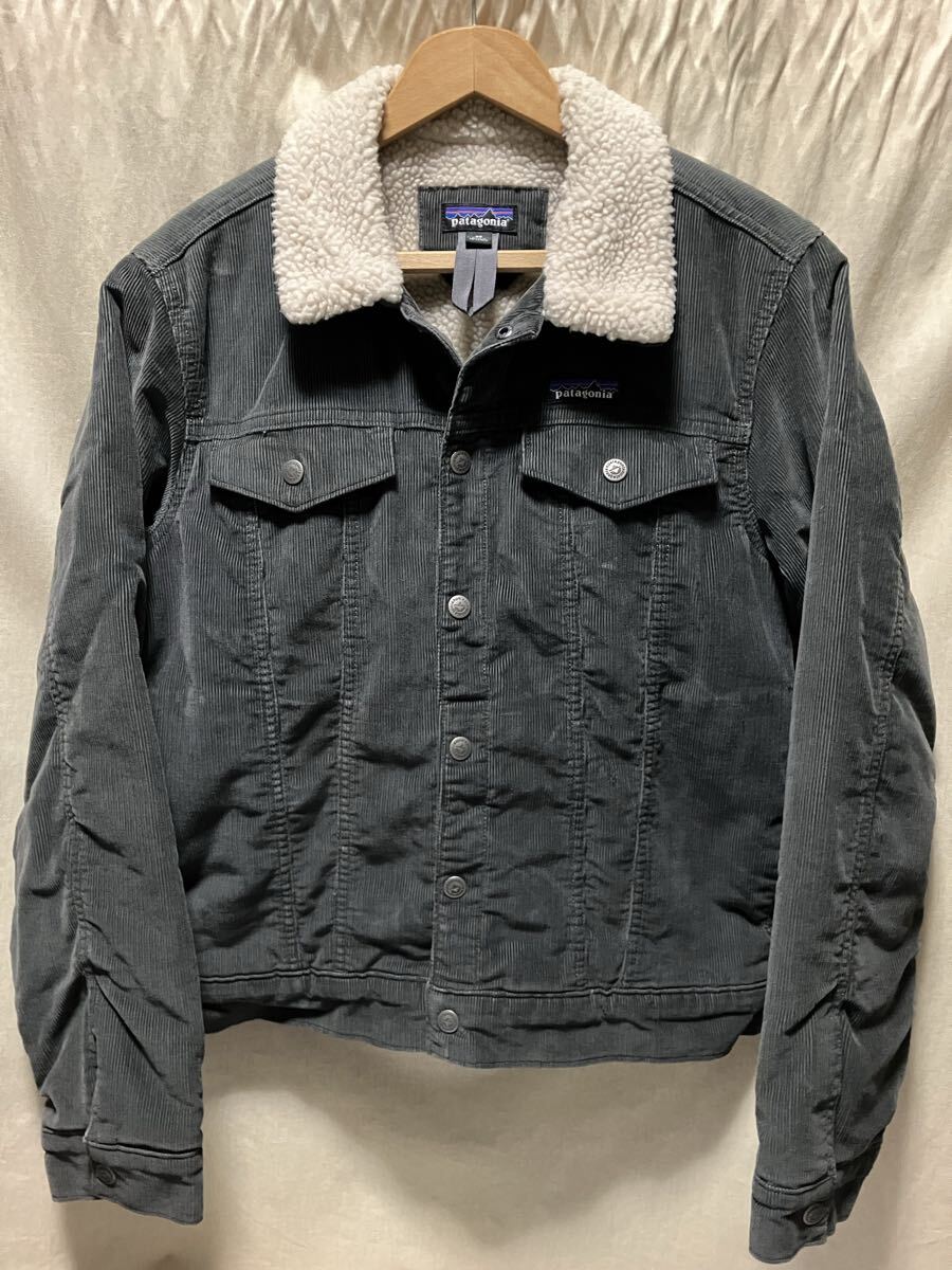 美品 patagonia パイルラインド トラッカージャケット XS コーデュロイジャケット Gジャン ボア ワークジャケット 拍卖