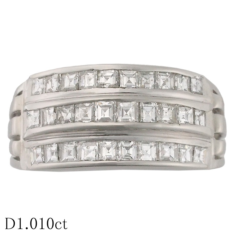 ダイヤモンド/1.010ct デザイン リング Pt900 13.5号拍卖