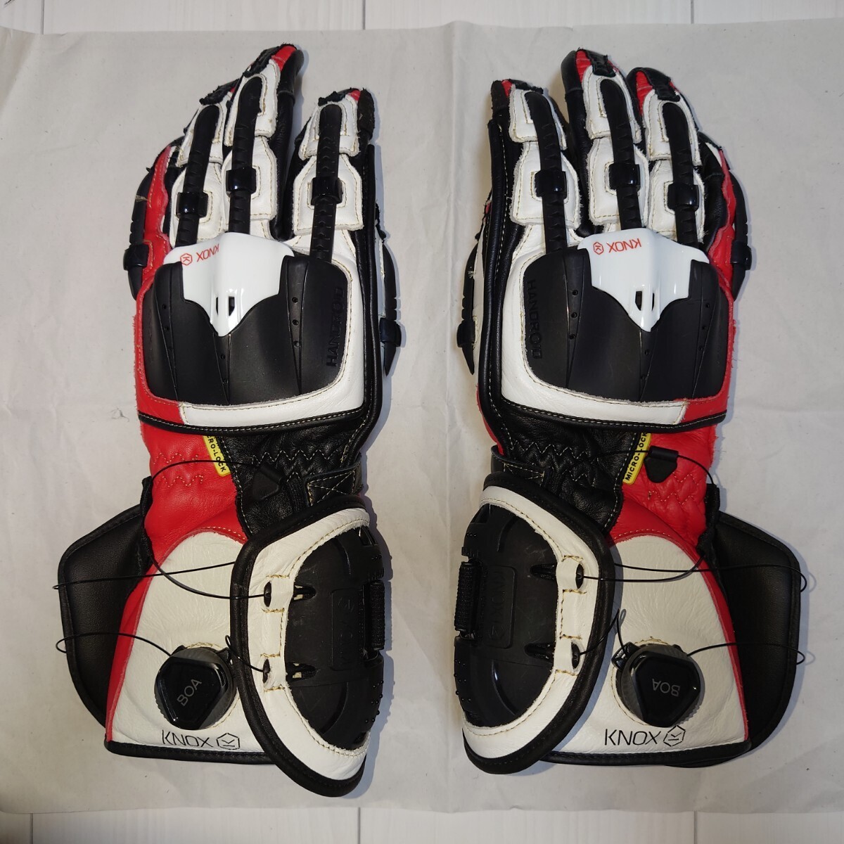 KNOX(ノックス) バイク用プロテクショングローブ HANDROID ハンドロイド マーク4 レッド Mサイズ拍卖