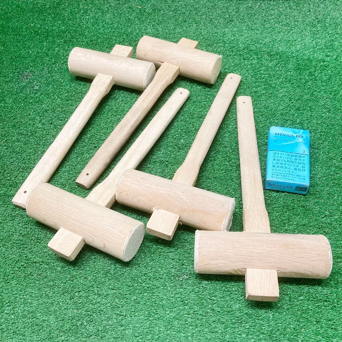 今落.o061 木づち 木槌 φ50mm 全長約15×33cm ◆金槌 大工 建設 建築 ★5本セット拍卖