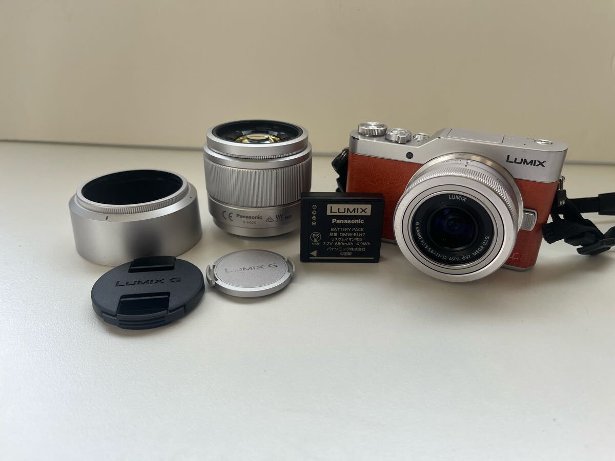 ①【S】1円〜 Panasonic パナソニック LUMIX G DC-GF9 ミラーレスカメラ G VARIO 12-32mm F3.5-5.6 ASPH. F1.7/25拍卖