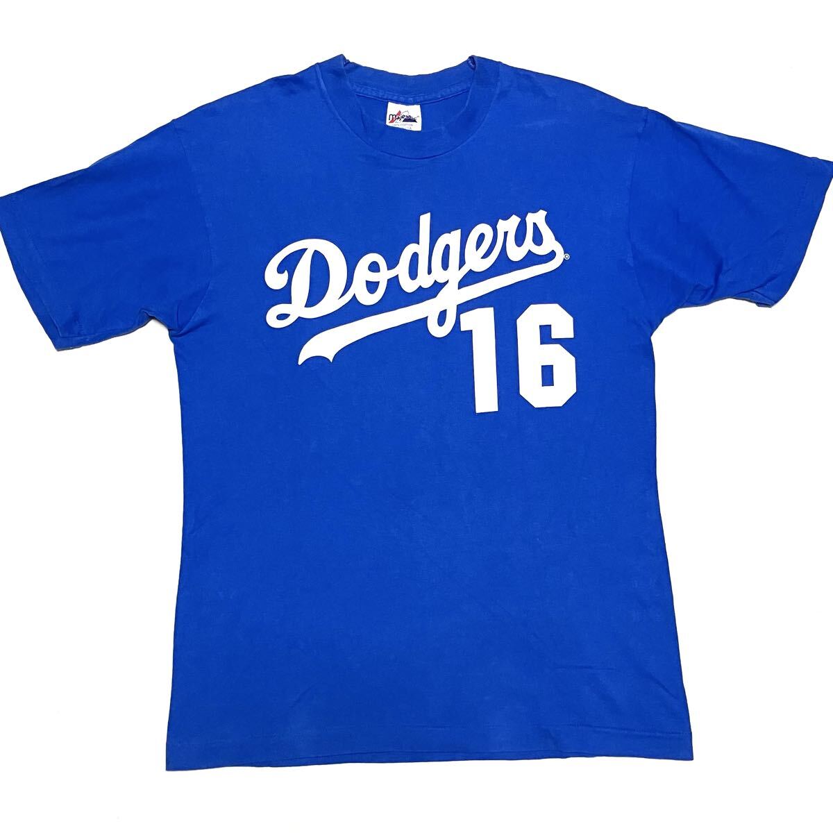 送料無料 USA製 ロサンゼルス・ドジャース 野茂英雄 16 シングルステッチ Tシャツ 1995 コピーライト入り拍卖