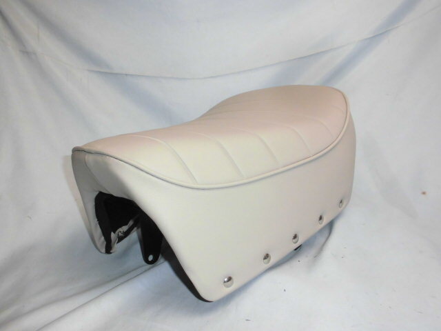 ■ゴリラ ホワイトスペシャル仕様 グレーシート 張替え後未使用 純正シートベース 鋲打ち HONDA純正 LTD メッキゴリラ拍卖