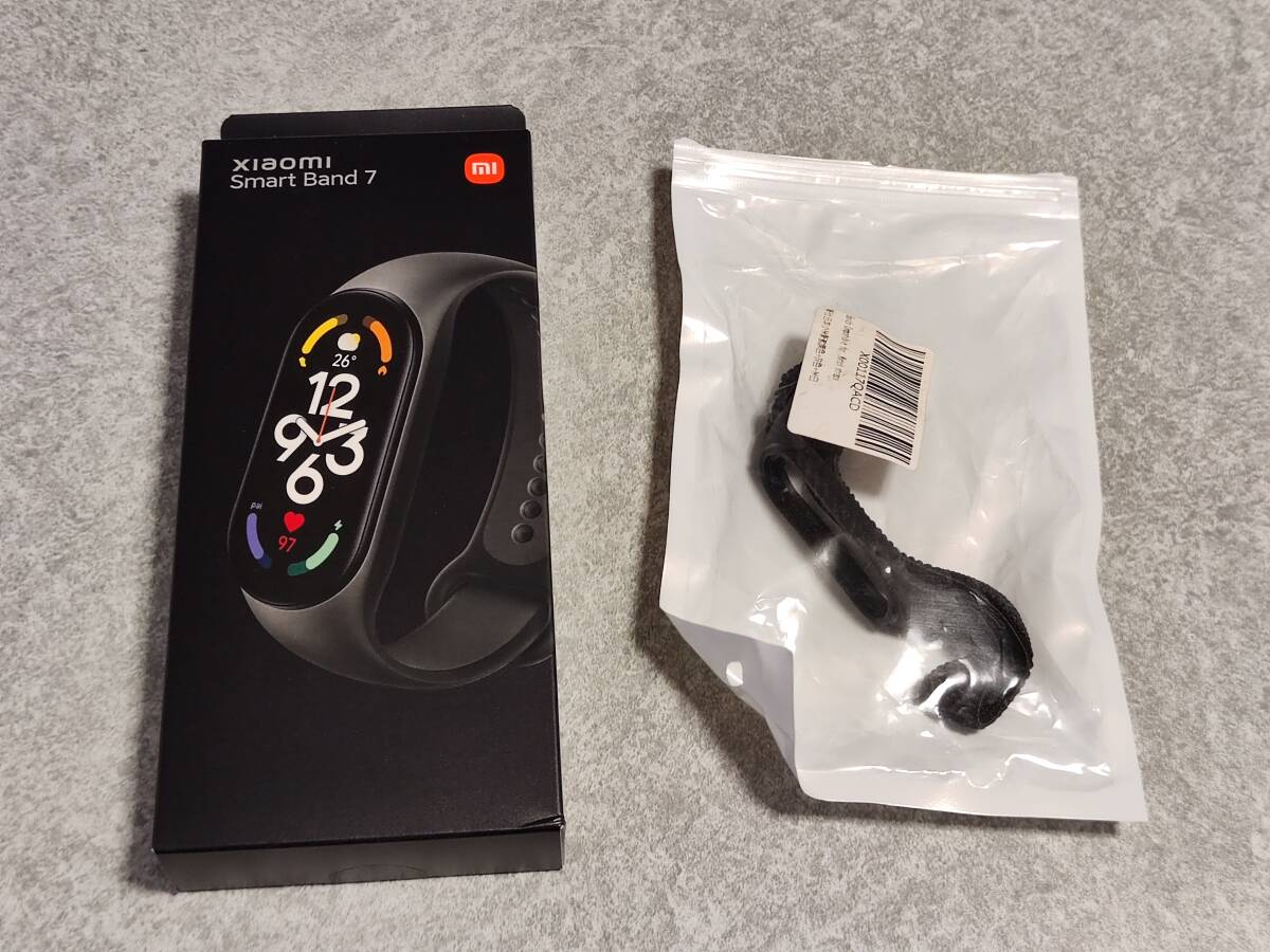 Xiaomi スマートウォッチ Smart Band 7 本体なし 外箱、付属品のみ& 予備バンド拍卖