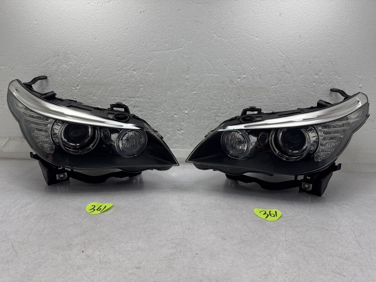 BMW 5シリーズ 525i E60 LCI ABA-NU25 左右セット ヘッドランプ HELLA 1ZS 009 451-03 7177735-06 (361)拍卖