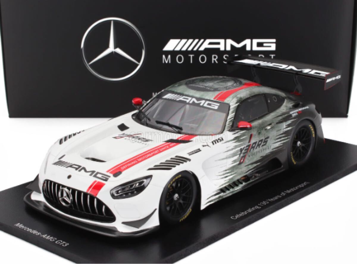 【新品・未開封】ベンツ特注 ノレブ 1/18 メルセデス・ベンツ AMG GT3 130周年記念モデル拍卖