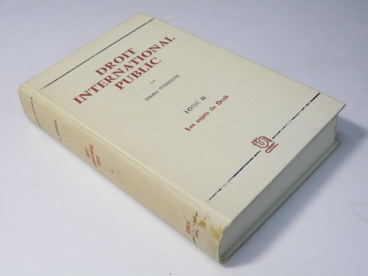 Glp_383384 Droit international public TOME II Les sujets de Droit Charles ROUSSEAU拍卖