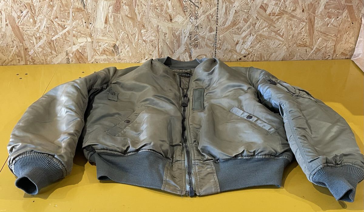 ALPHA INDUSTRIES アルファインダストリーズ B-15D MOD フライトジャケット ミリタリージャケット USA製 サイズ40 @m2042拍卖
