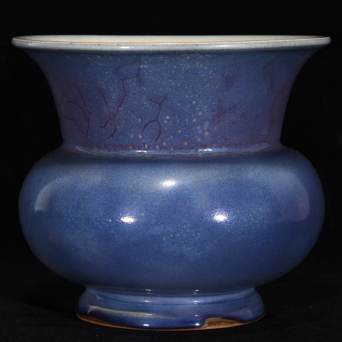 【永】宋時代 鈞窯 瑰紫釉渣斗盆 古陶磁器 陶芸 皿 中国陶瓷器 唐瓷 置物擺件 古美術品 古賞物 収集 旧家蔵出 中国唐物 A45拍卖